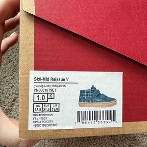 Vans Sk8-Mid Reissue V Plaid Blue Sneakers